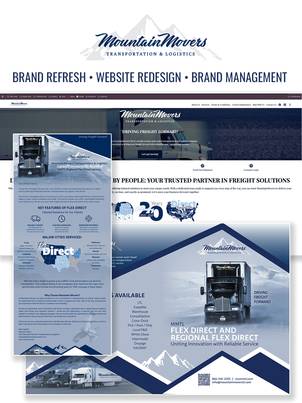 MountainMovers brand board