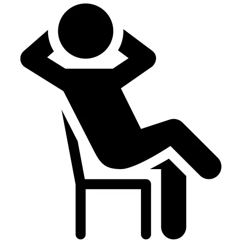 Relax icon for elite spray foam