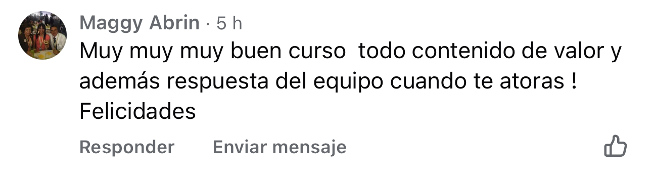 Testimonio de Erick Serna Maldonado: Compre el curso y de verdad el valor que hay en el vale mucho mas que el precio
