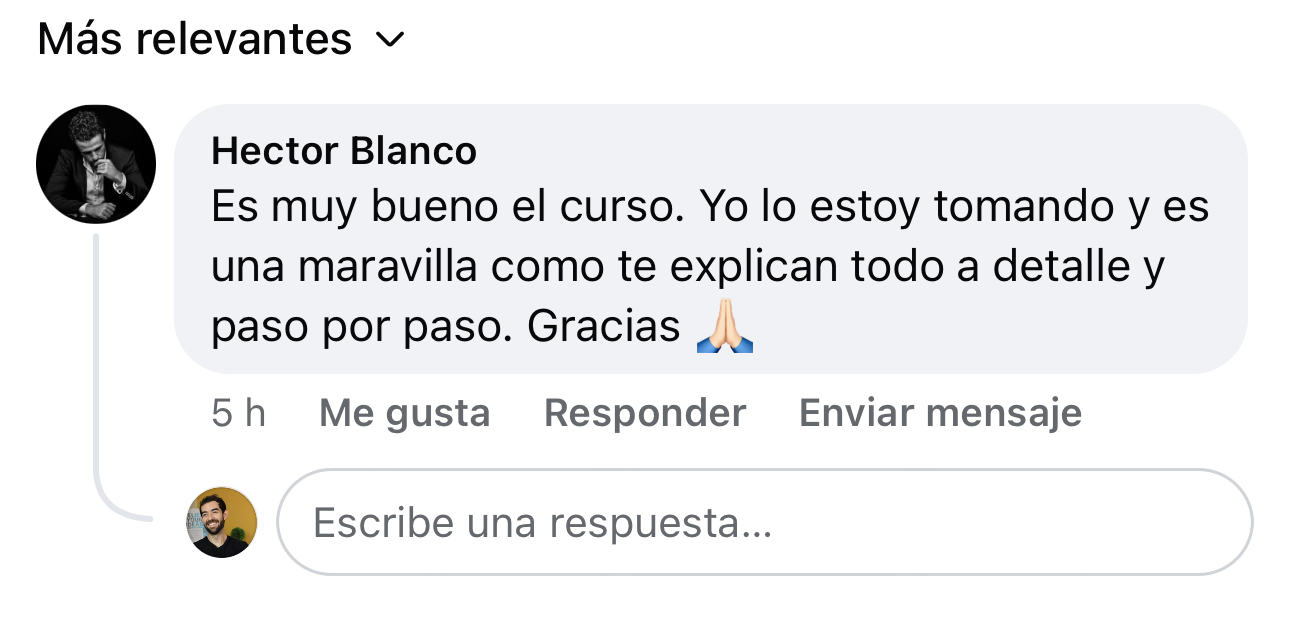 Testimonio de @isrldiaz: He comprado varios cursos de automatizaciones y este es el mejor, super explicado muy practico
