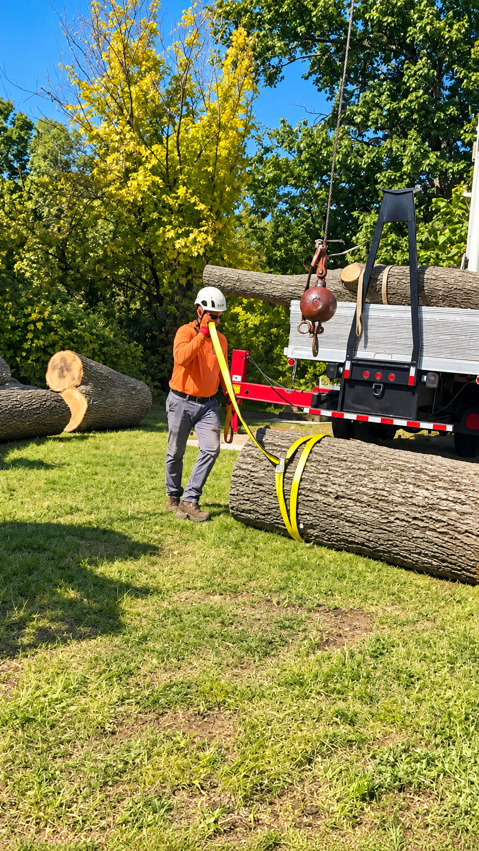 Completed tree removal site cleanup in Montclair, NJ