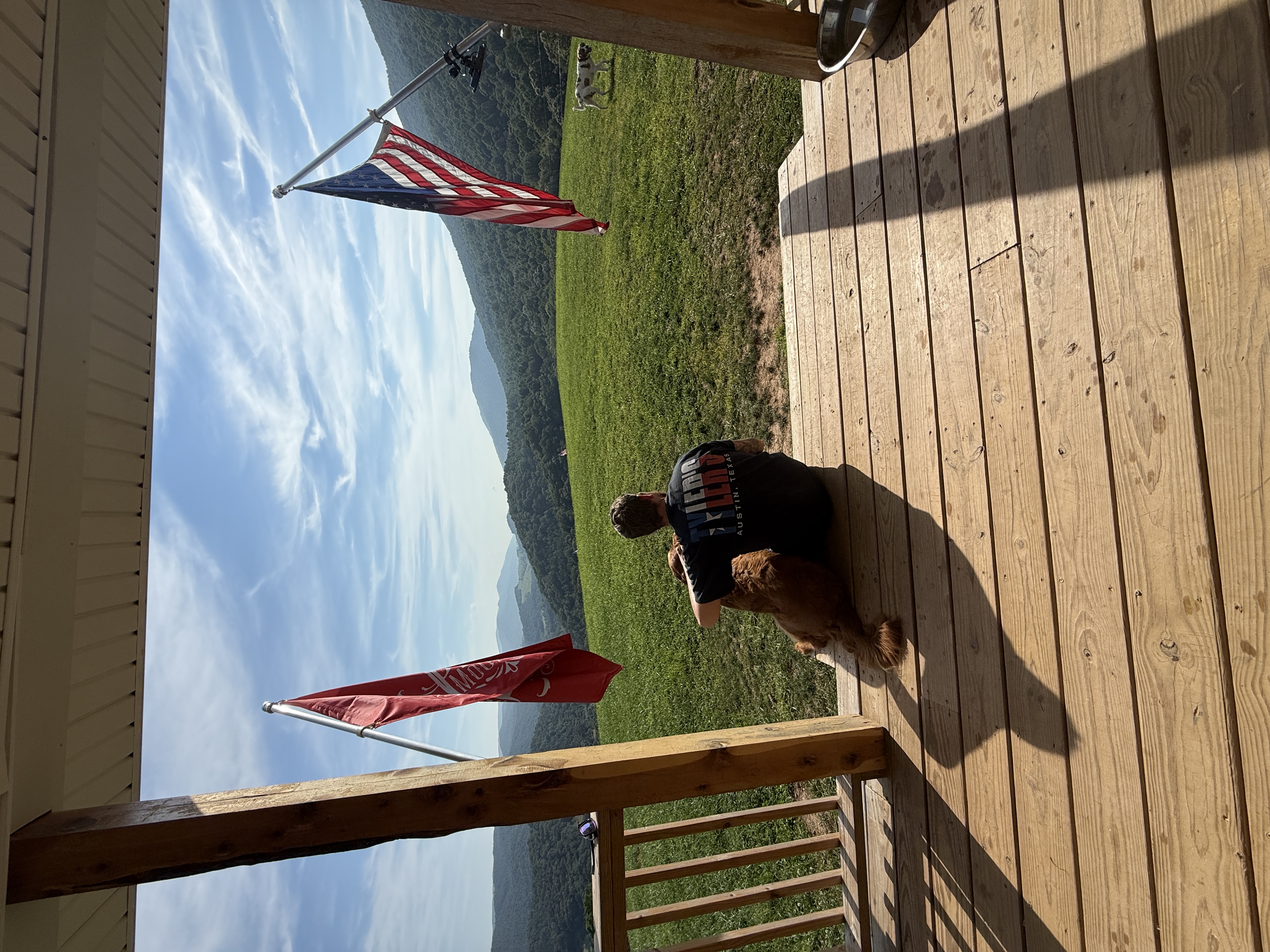 Mitch and CJ, the hosts and owners of Pride's Mountain agritourism farm stay in Bastian, Virginia
