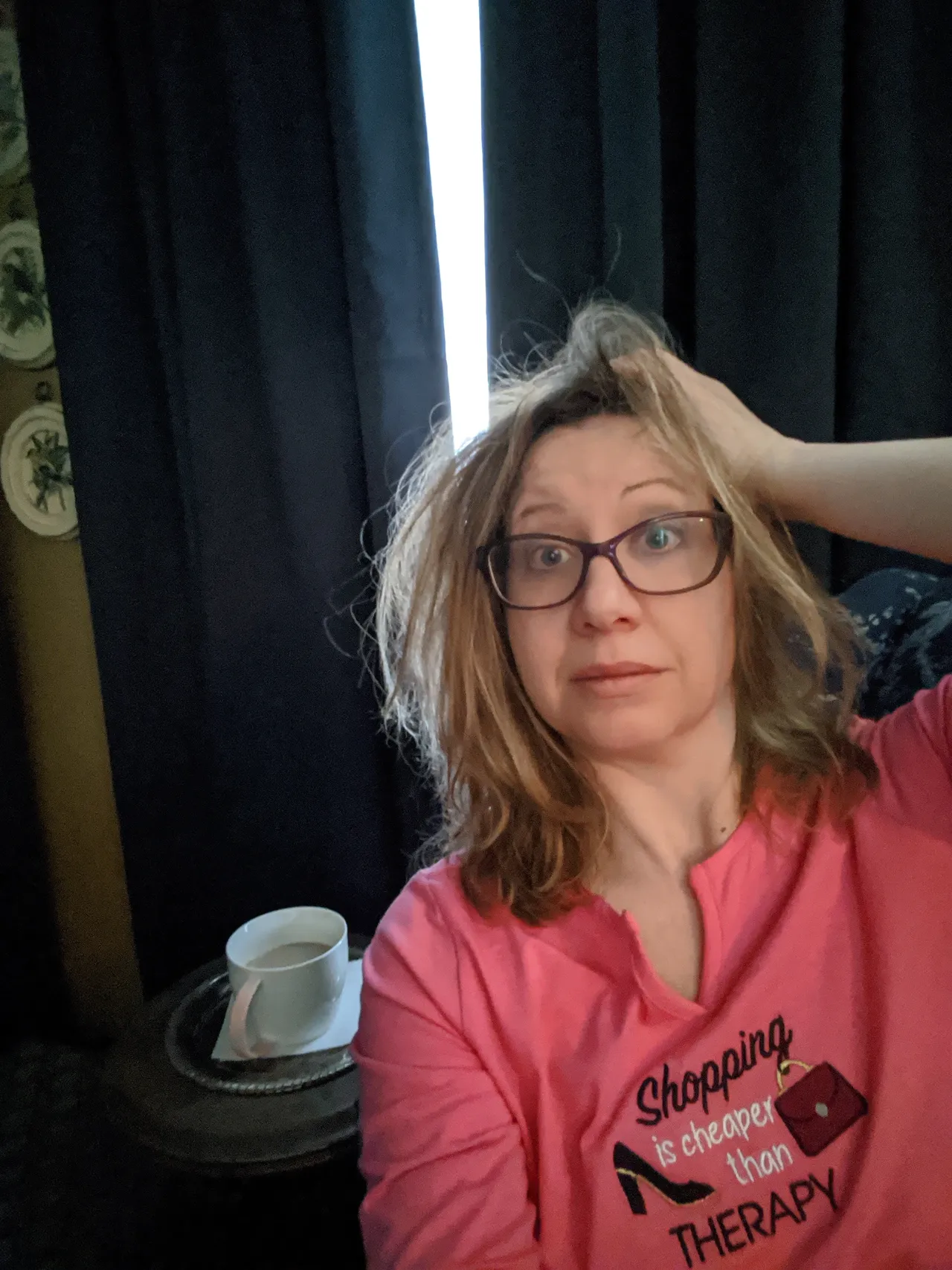 Jennifer O'Brien looking stressed out