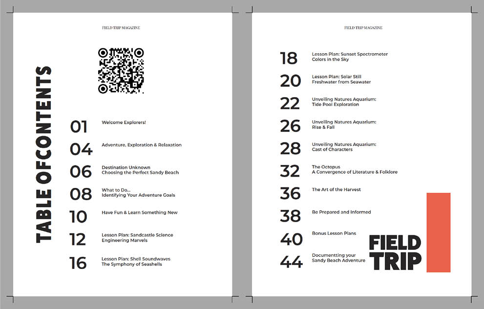 Field Trip spread 1