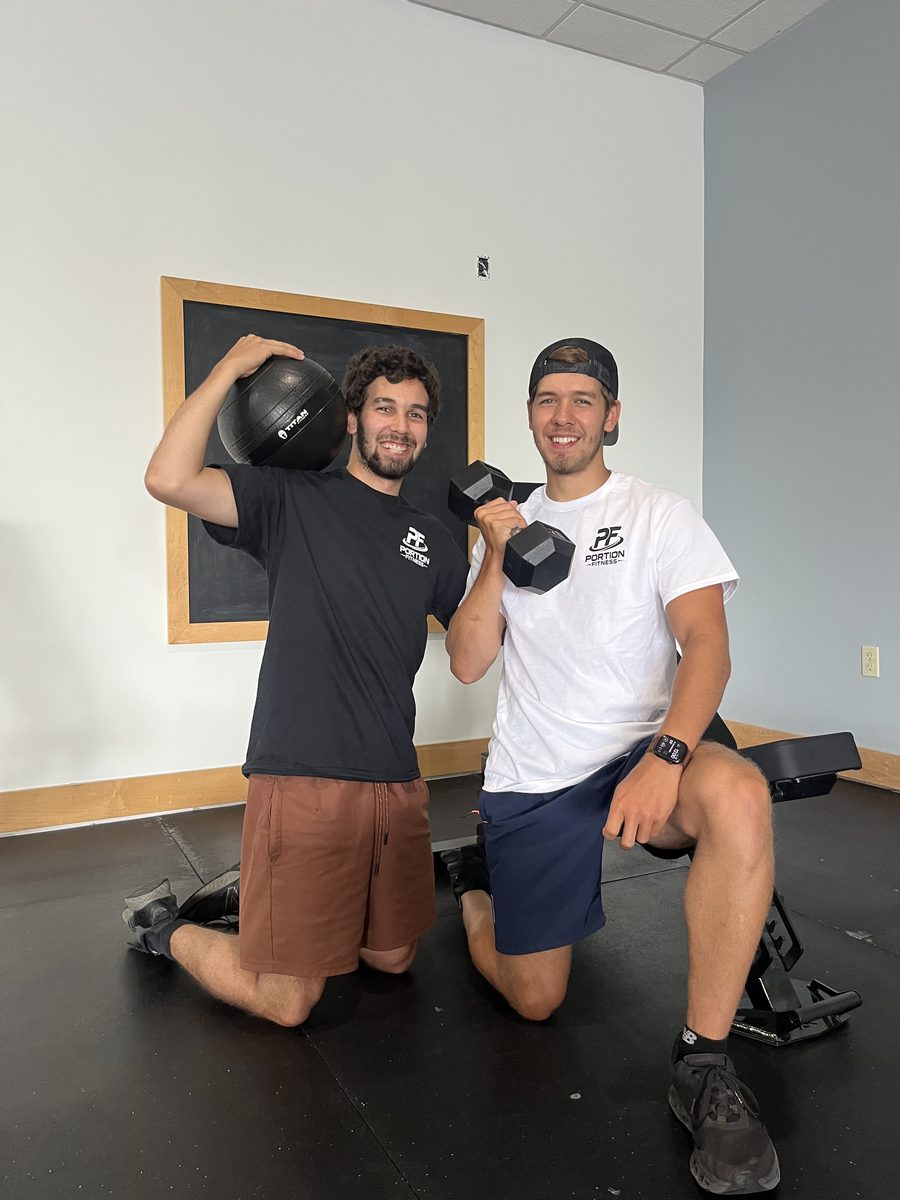 Portion Fitness members training together in the community