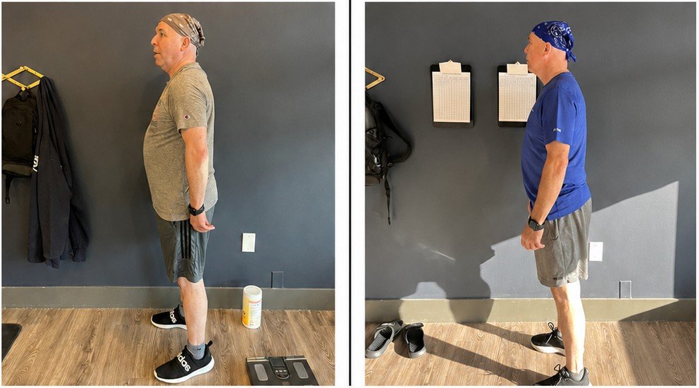 Chad F. before and after transformation at Portion Fitness