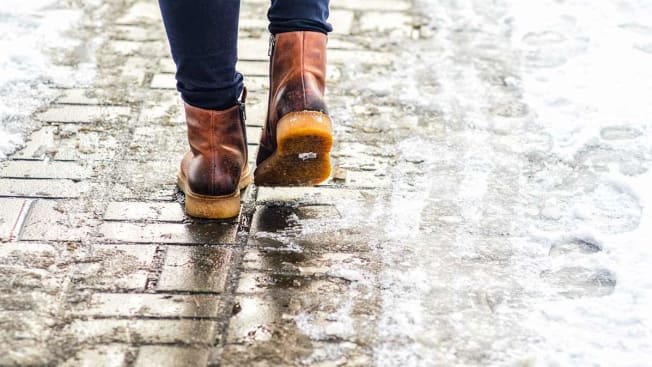 Ice Melt on Walkway