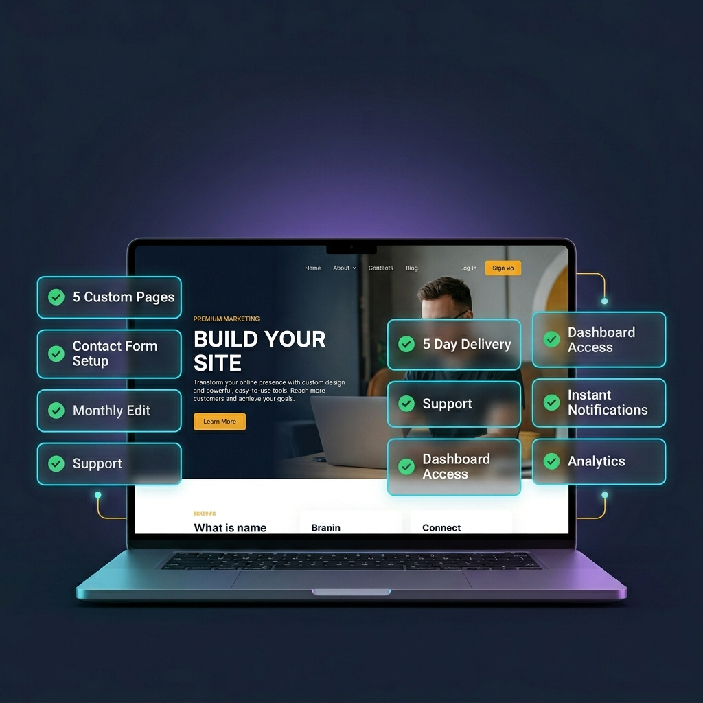 Website displayed on multiple devices
