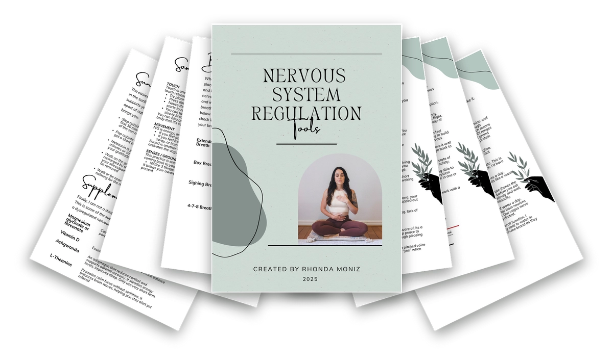 Nervous System Regulation Tools guide pages