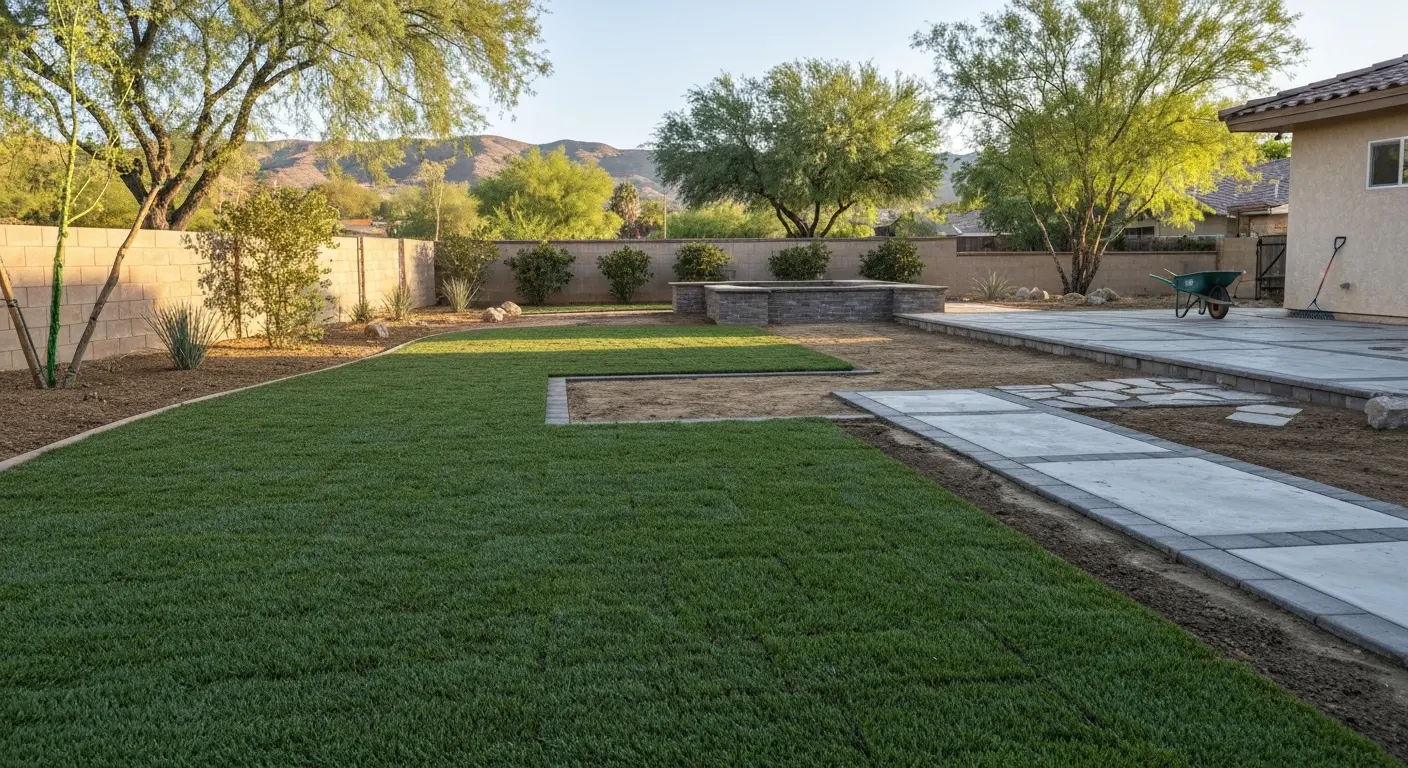 Backyard landscape design