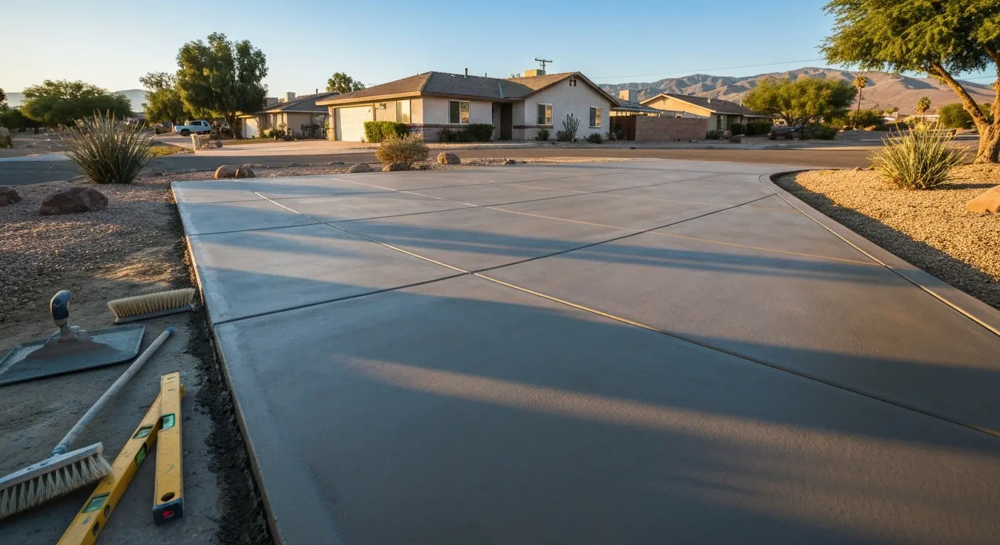 Concrete driveway service