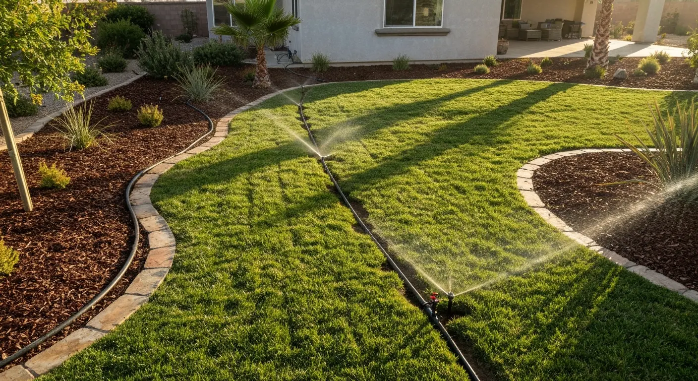 Irrigation sprinkler system installation