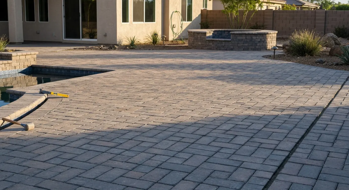 Pool deck and walkway pavers