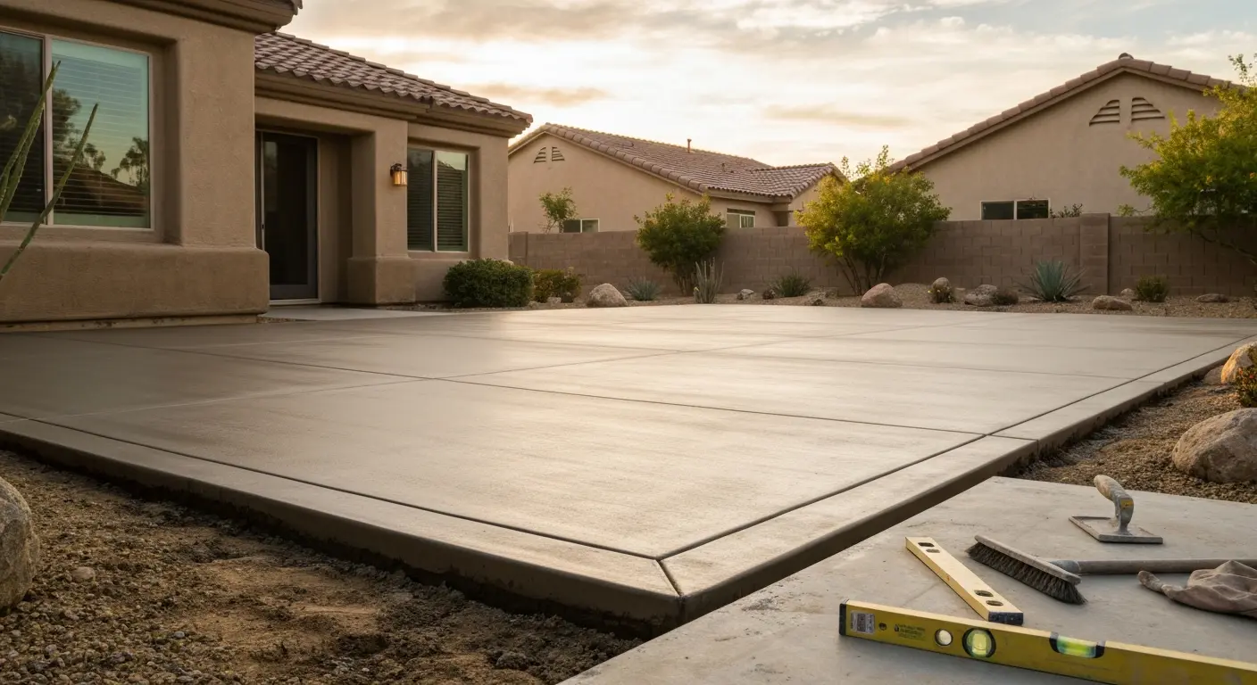 Concrete patio project