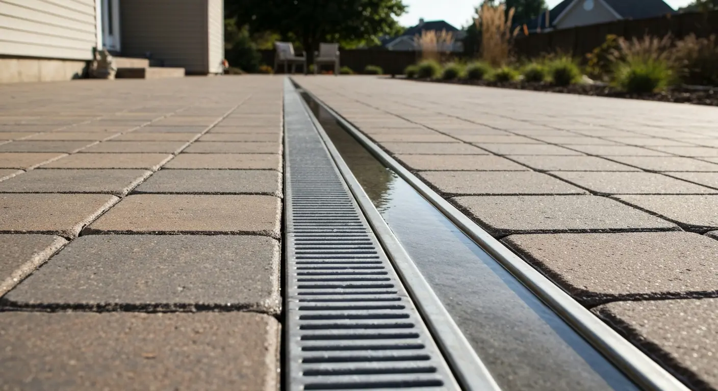 Pool deck drainage system