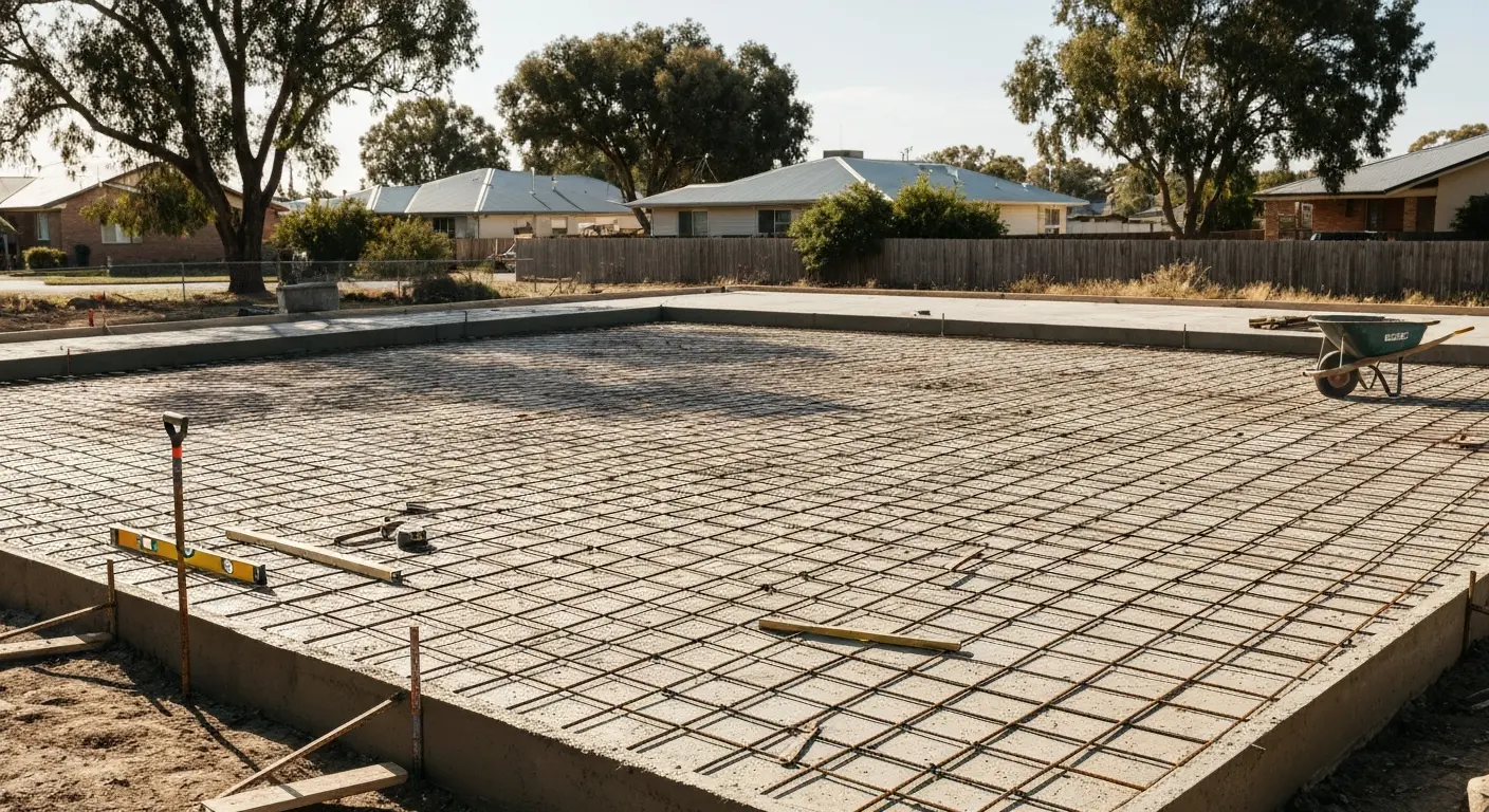 Foundation slab preparation