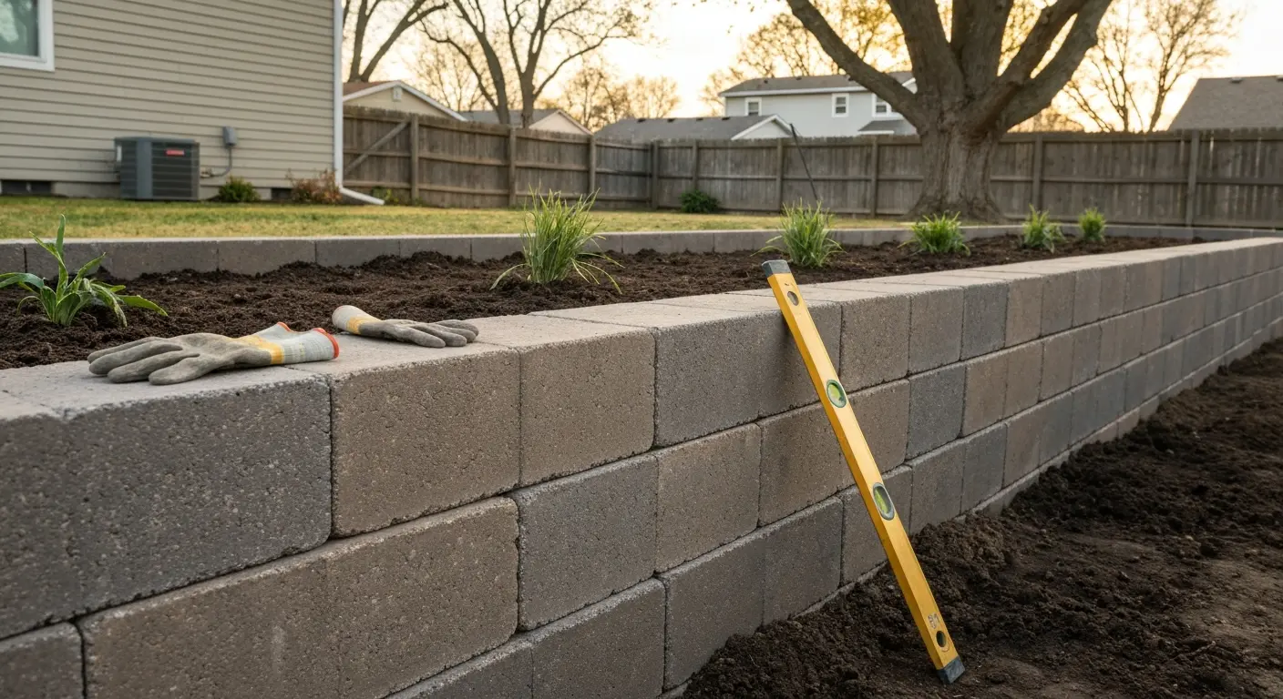 Garden block wall