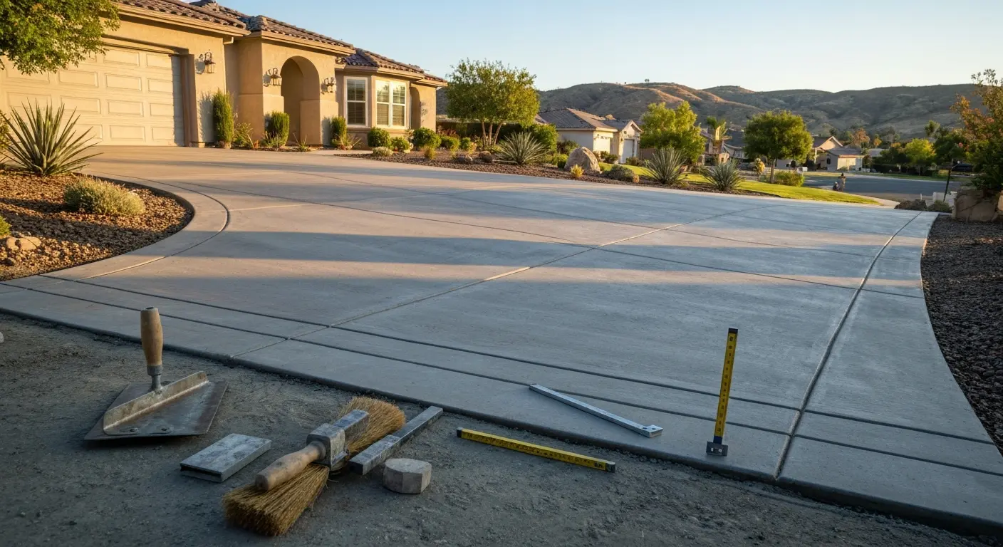 Concrete driveway project