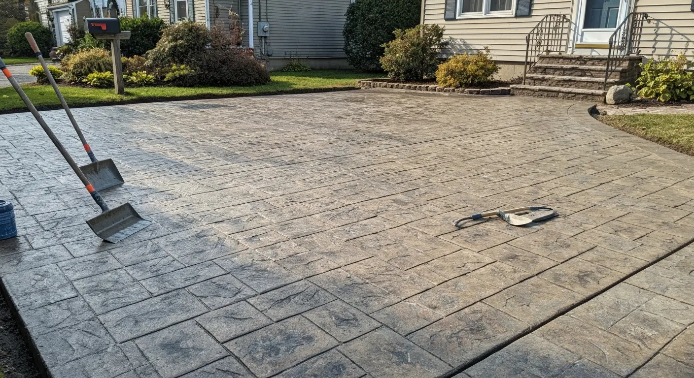 Stamped concrete service