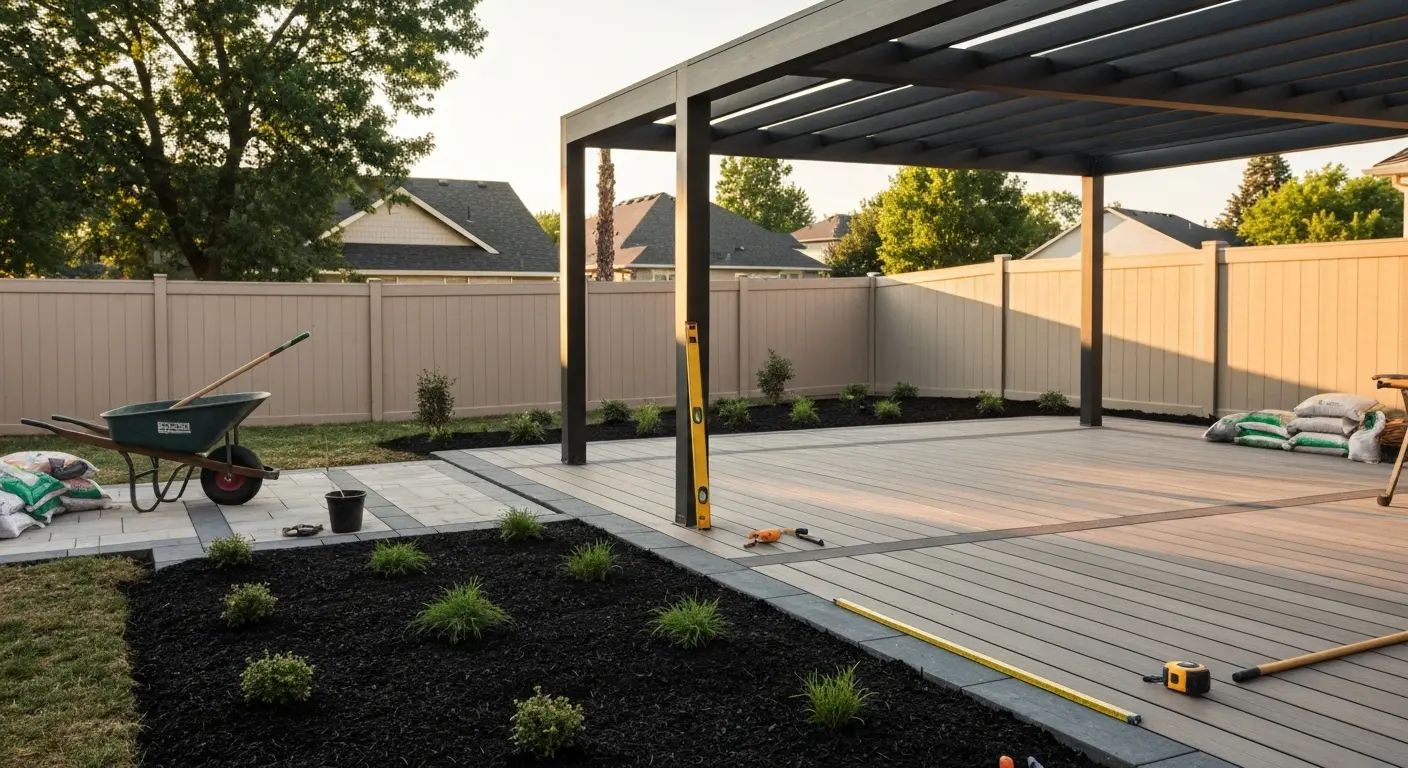 Backyard remodel project