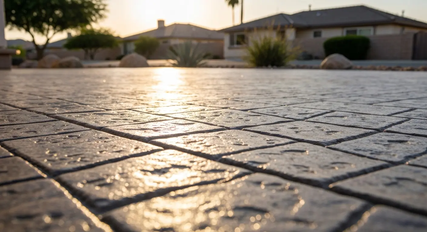 Stamped concrete pattern