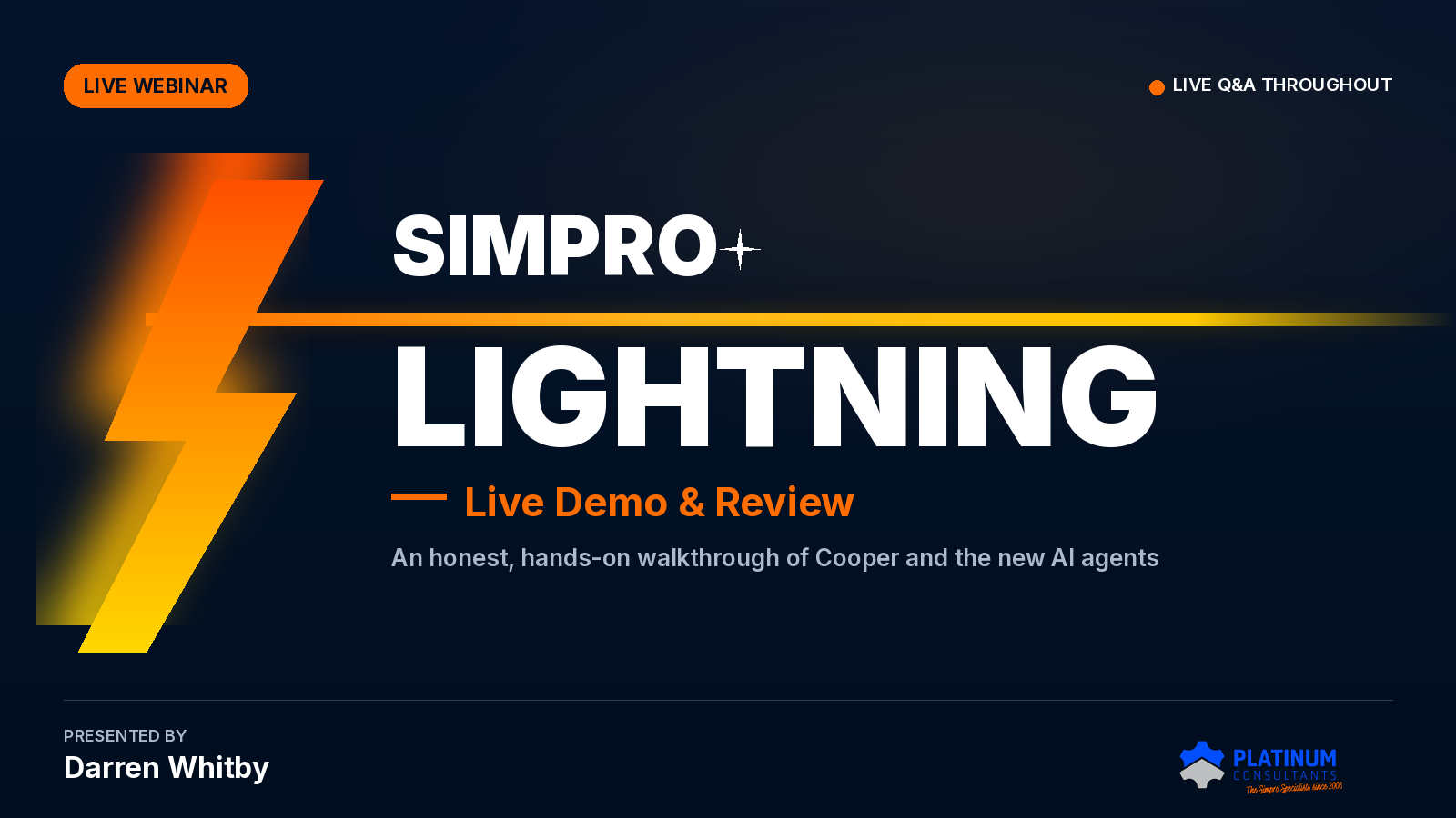 Simpro Lightning Information