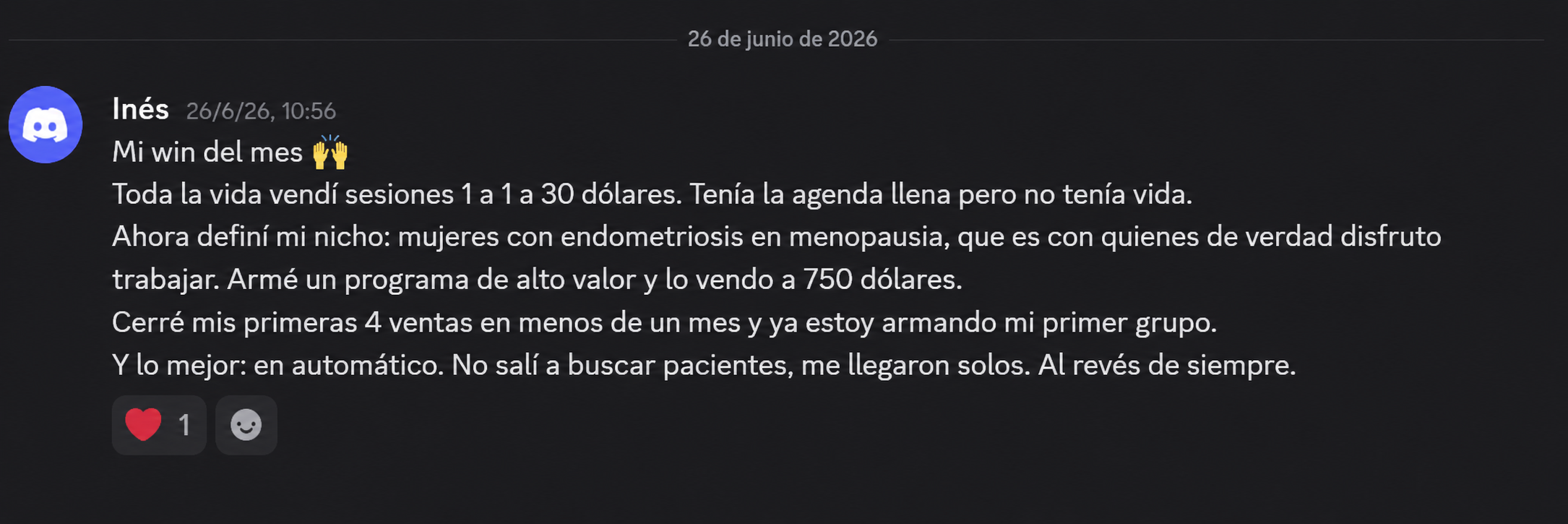 Testimonio de un cliente