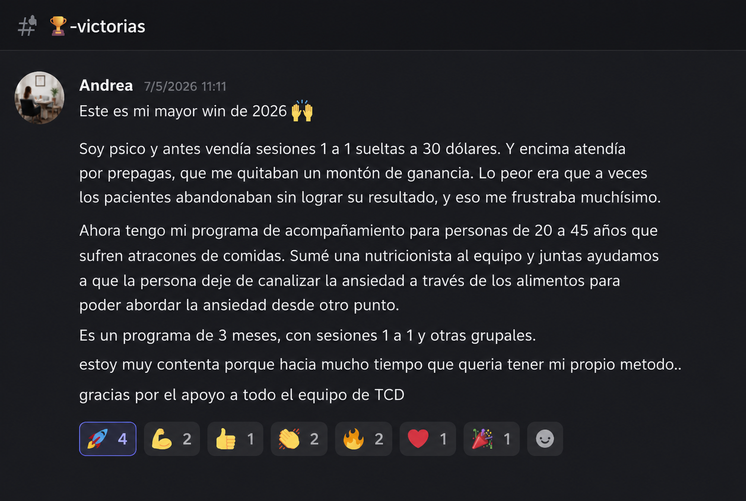 Testimonio de un cliente