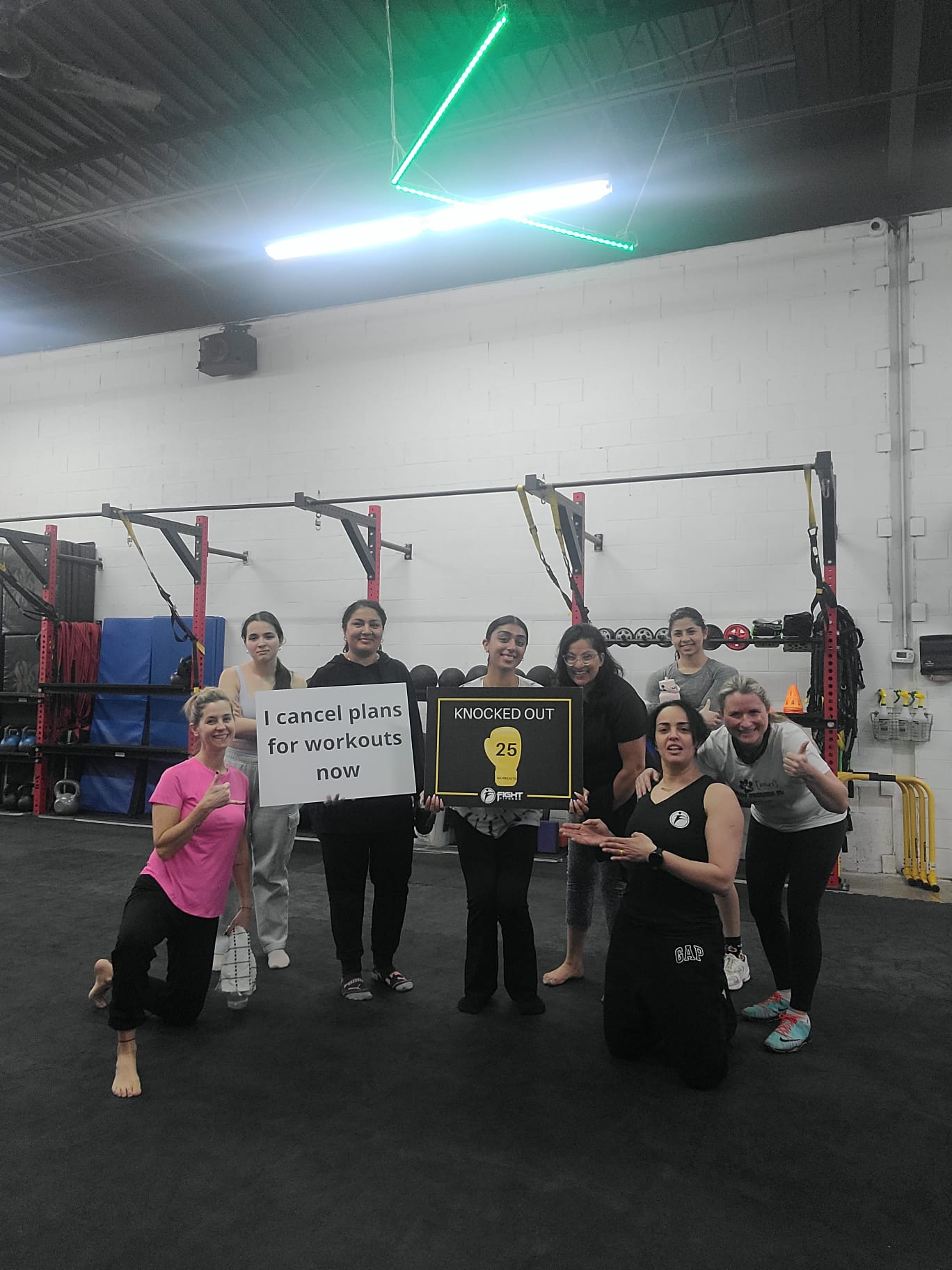 22-year-old Chanpreet Sandhu celebrating her 25th class milestone, reflecting a tighter waistline and increased physical strength after completing her fitness challenge.