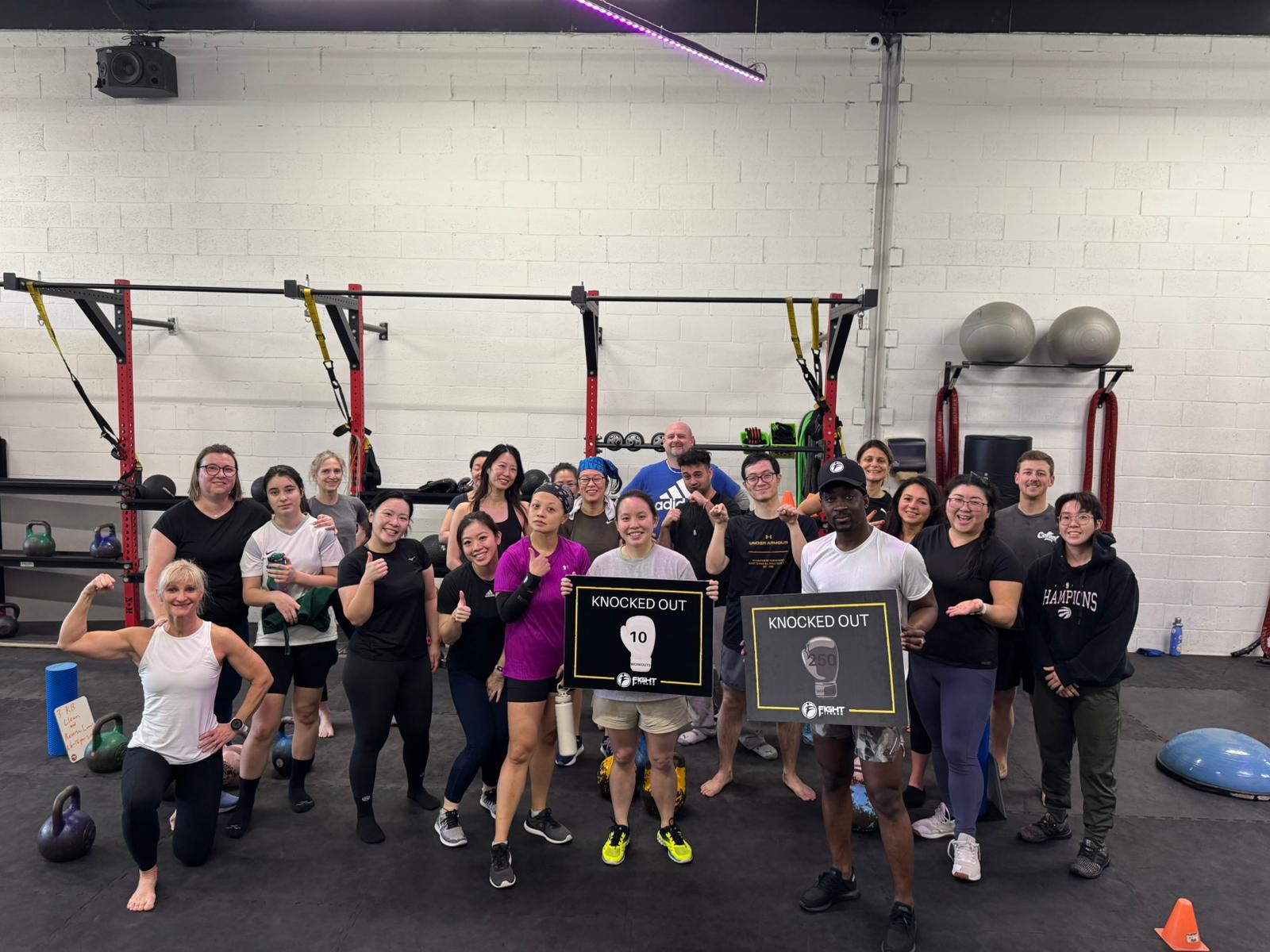 Beginner fitness transformation at Fight Fitness Markham