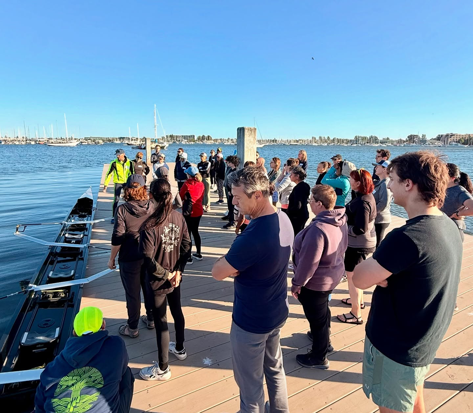 EBRC community on the dock