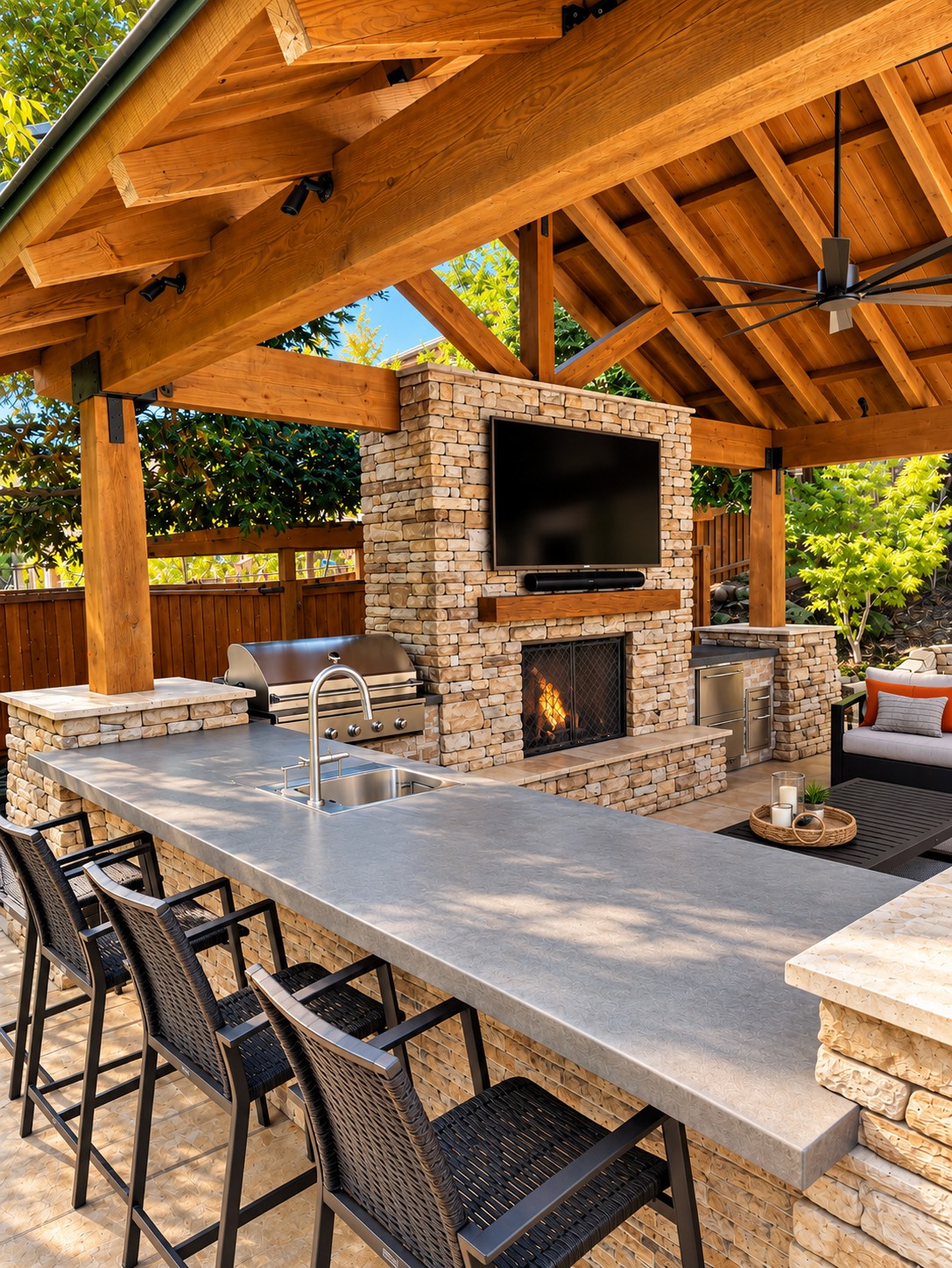 Outdoor living & pool 7 - Mercado Construction & Design