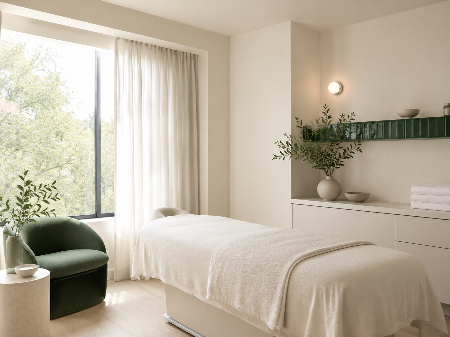 Interior of Francesca SkinBrand & Sparadise clinic, Charlton
