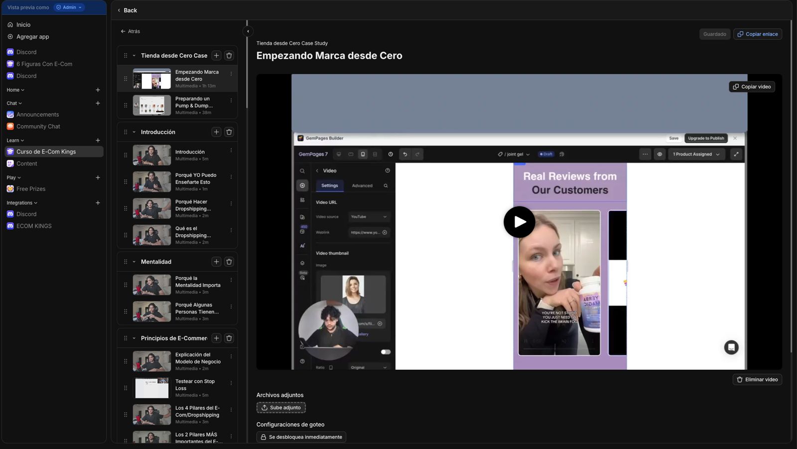 Contenido pre-grabado