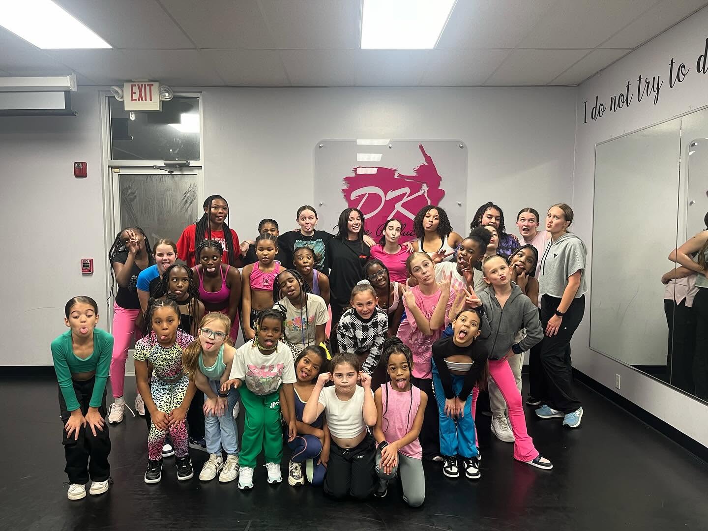 Dancers of all ages together in the studio