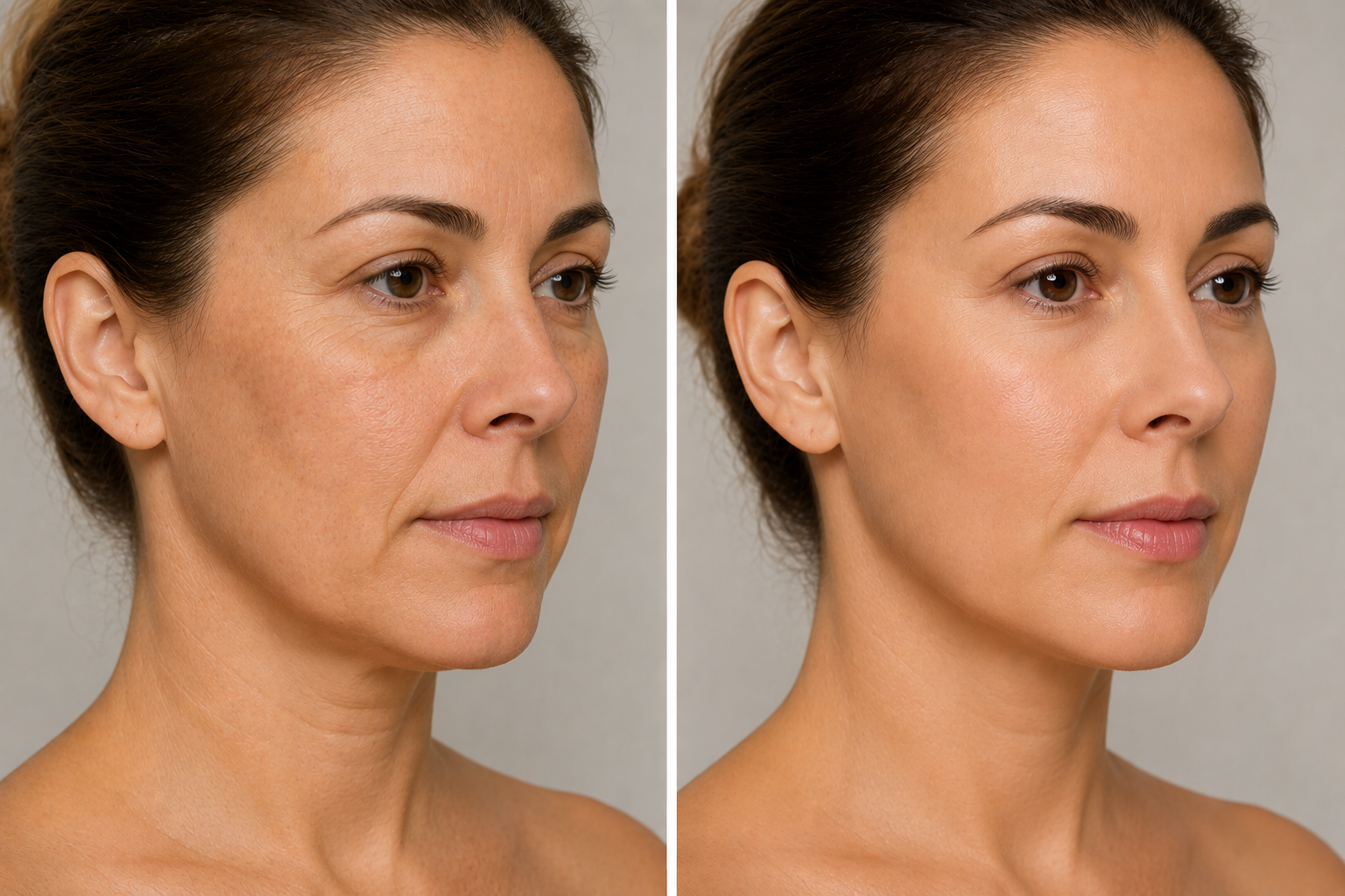 LPG before and after result — eye area