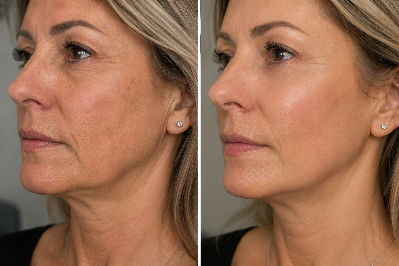 RF Skin Tightening Facial results, before and after