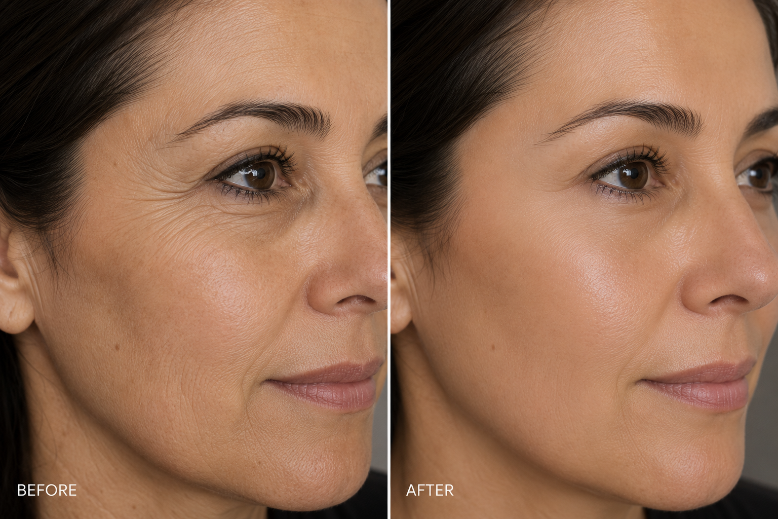 Spider Eye Booster before and after 2