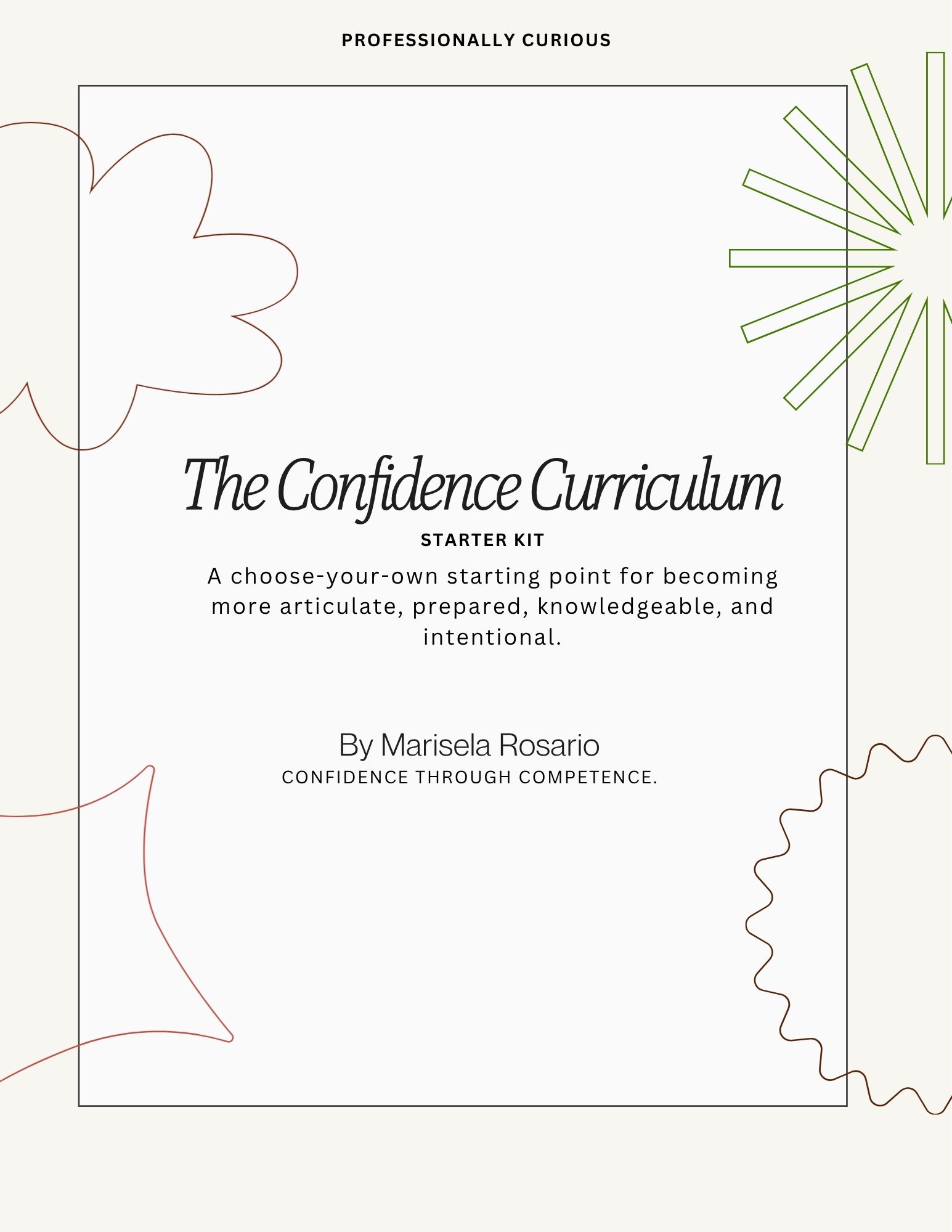 The Confidence Curriculum Starter Kit cover