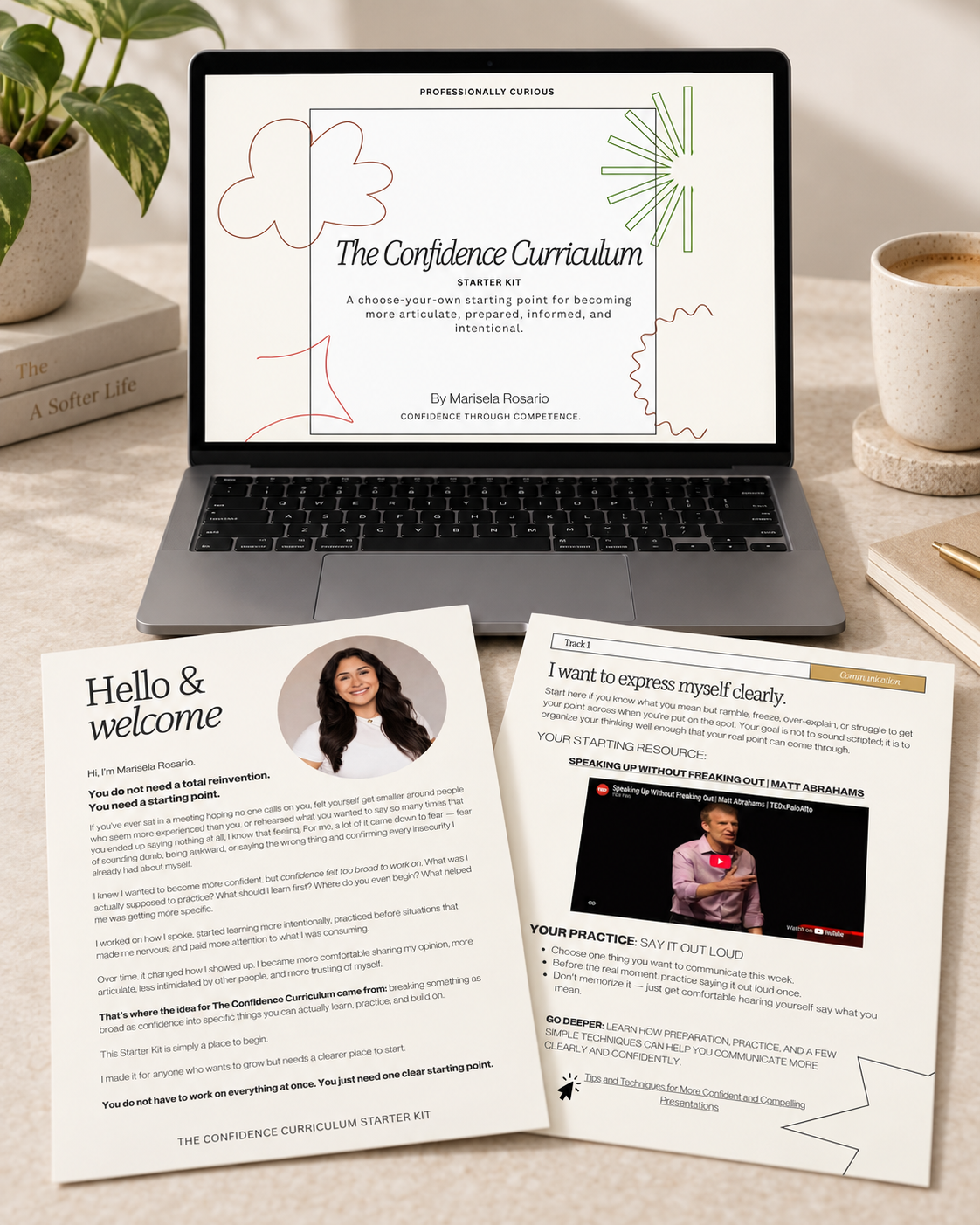 A sneak peek inside the Confidence Curriculum Starter Kit