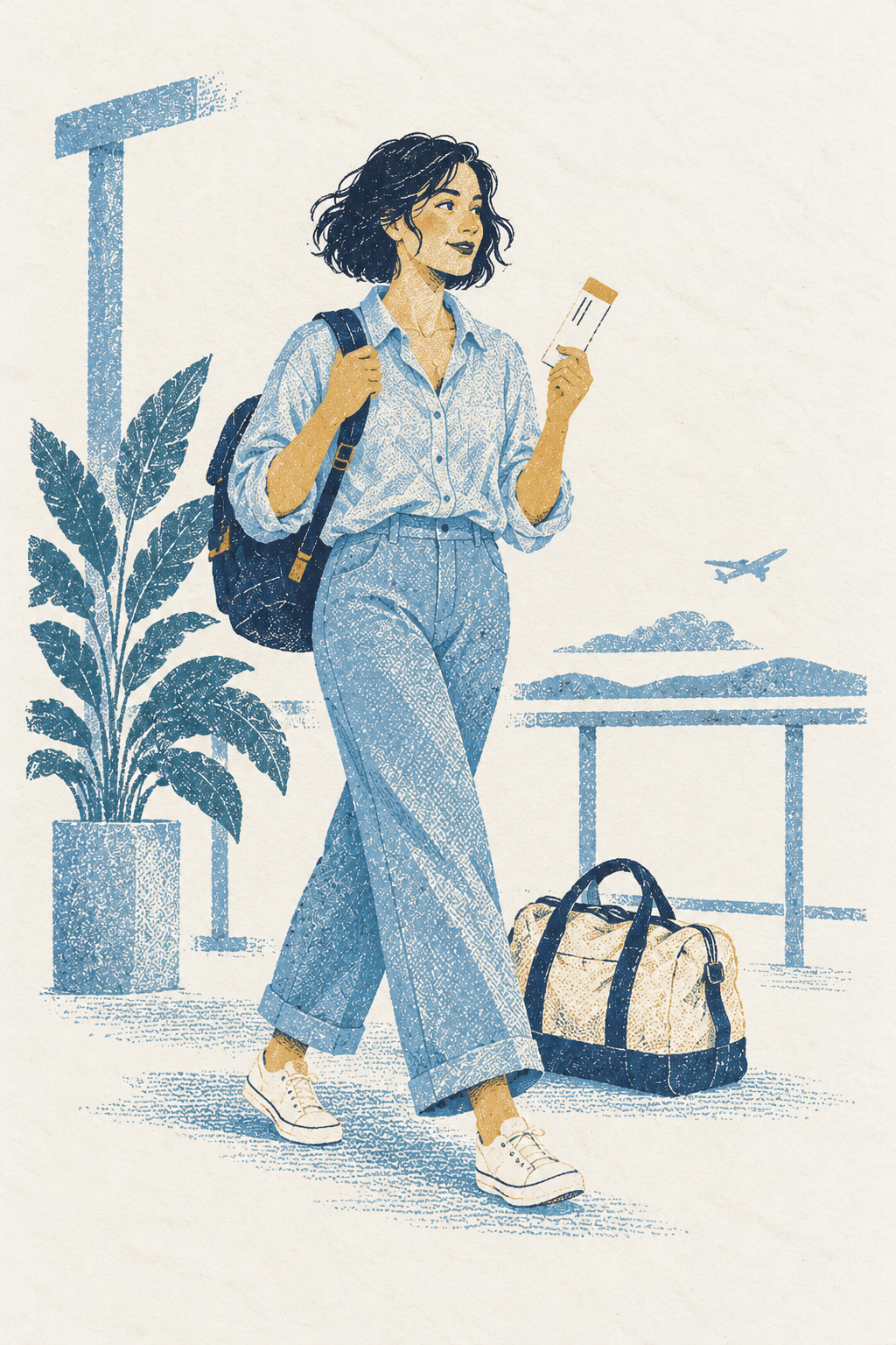 The Escaper, illustrated in the Wealth and Freedom Riso style