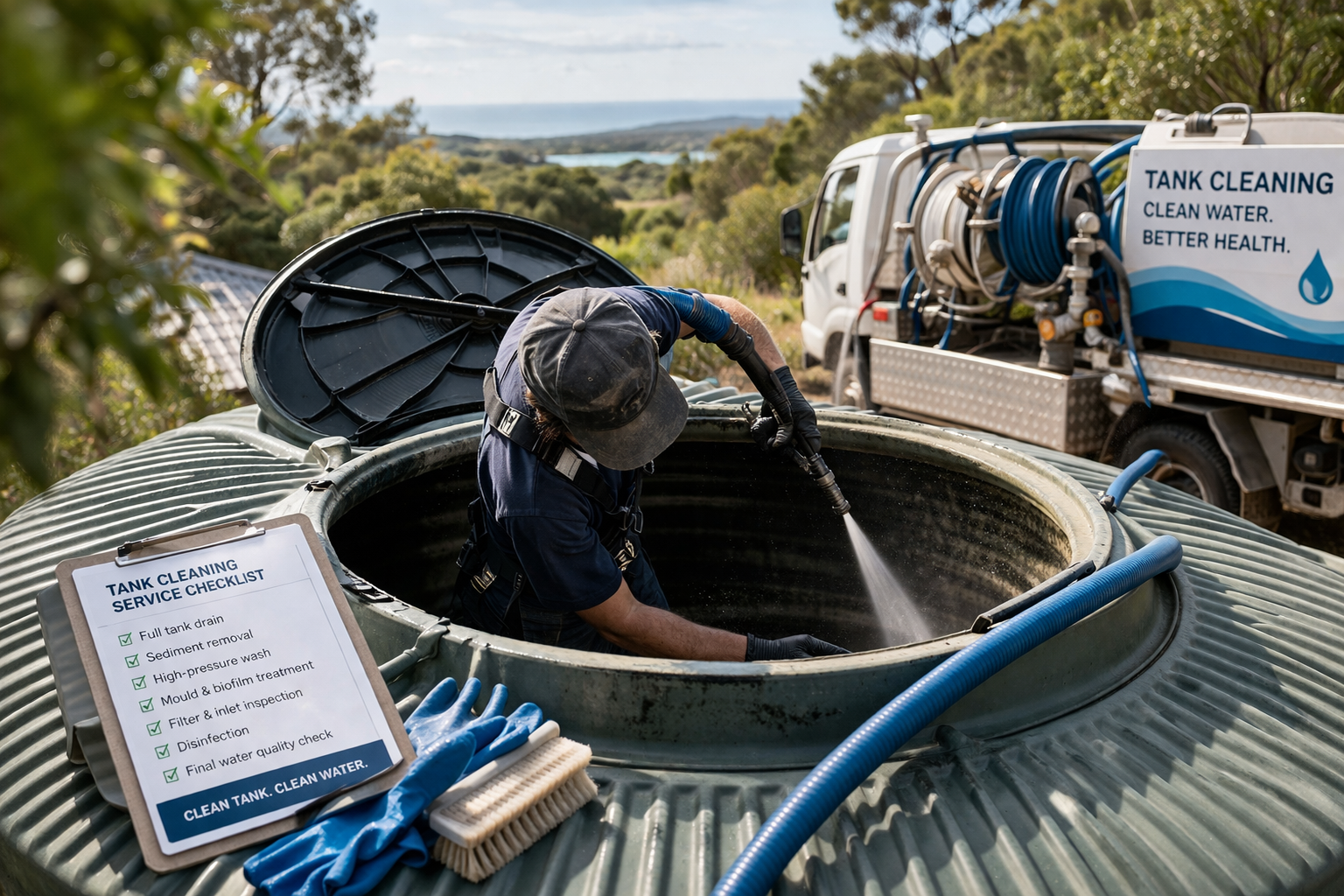 Tank cleaning service