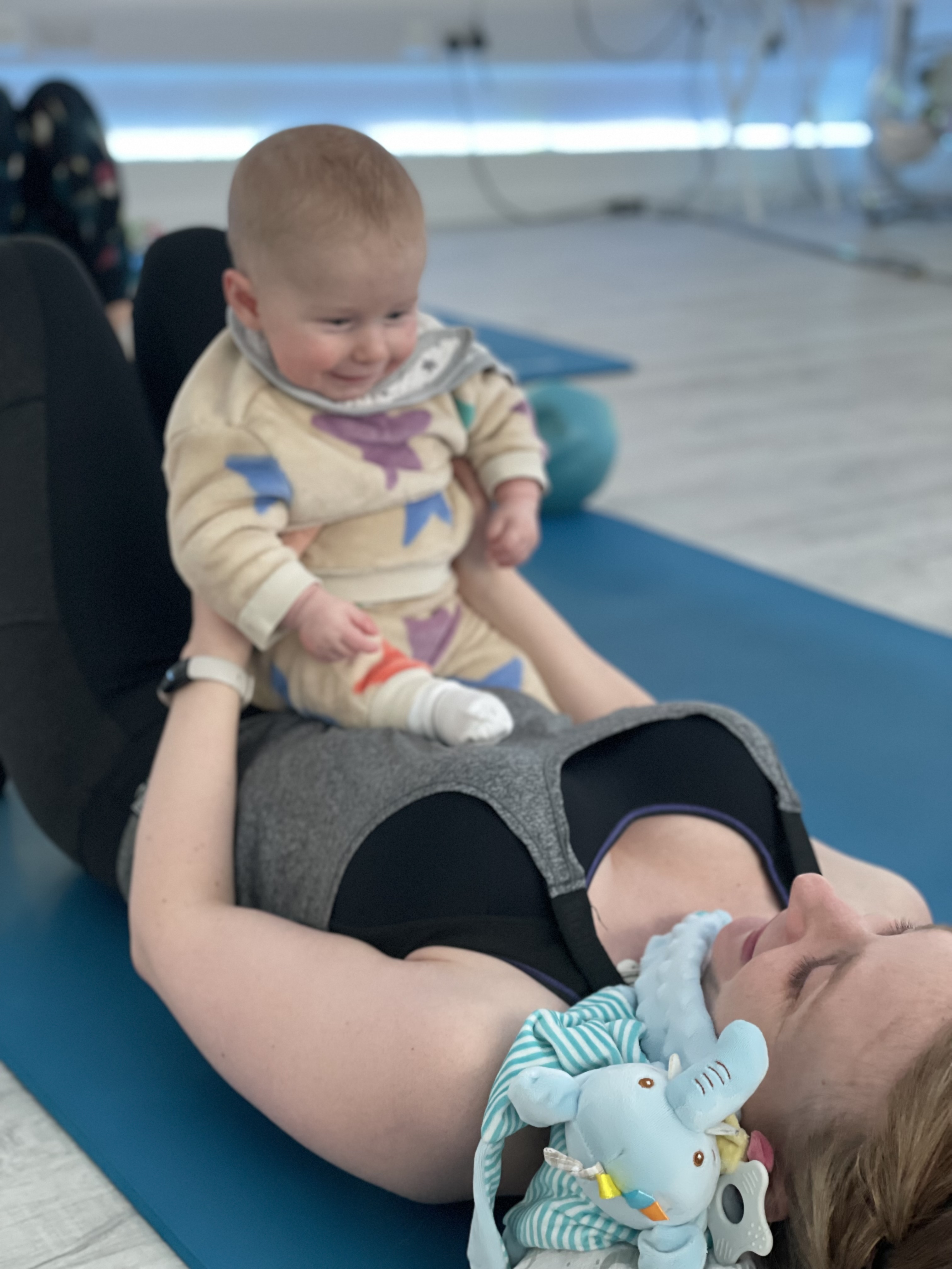 Postnatal Pilates class group