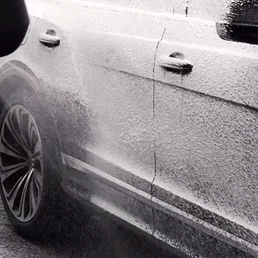 Graphene ceramic coating finish on luxury vehicle