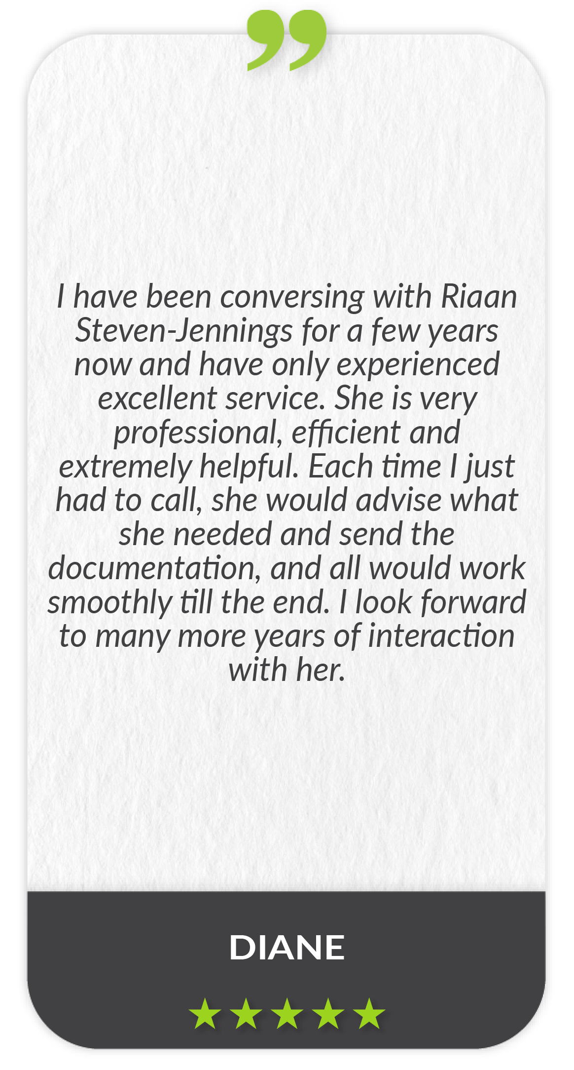 Testimonial