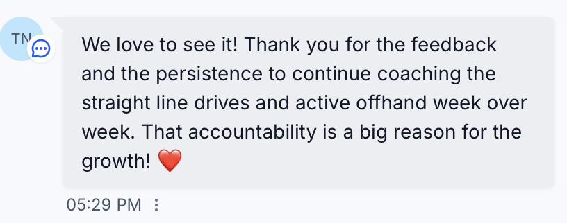 Vince, Kaizen Basketball Collective parent of two years, highlights the accountability and coaching his player received