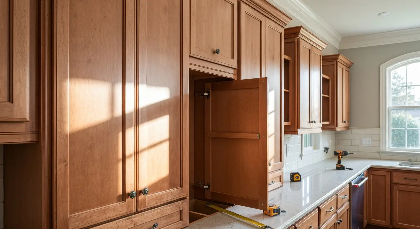 Cabinet refacing and replacement