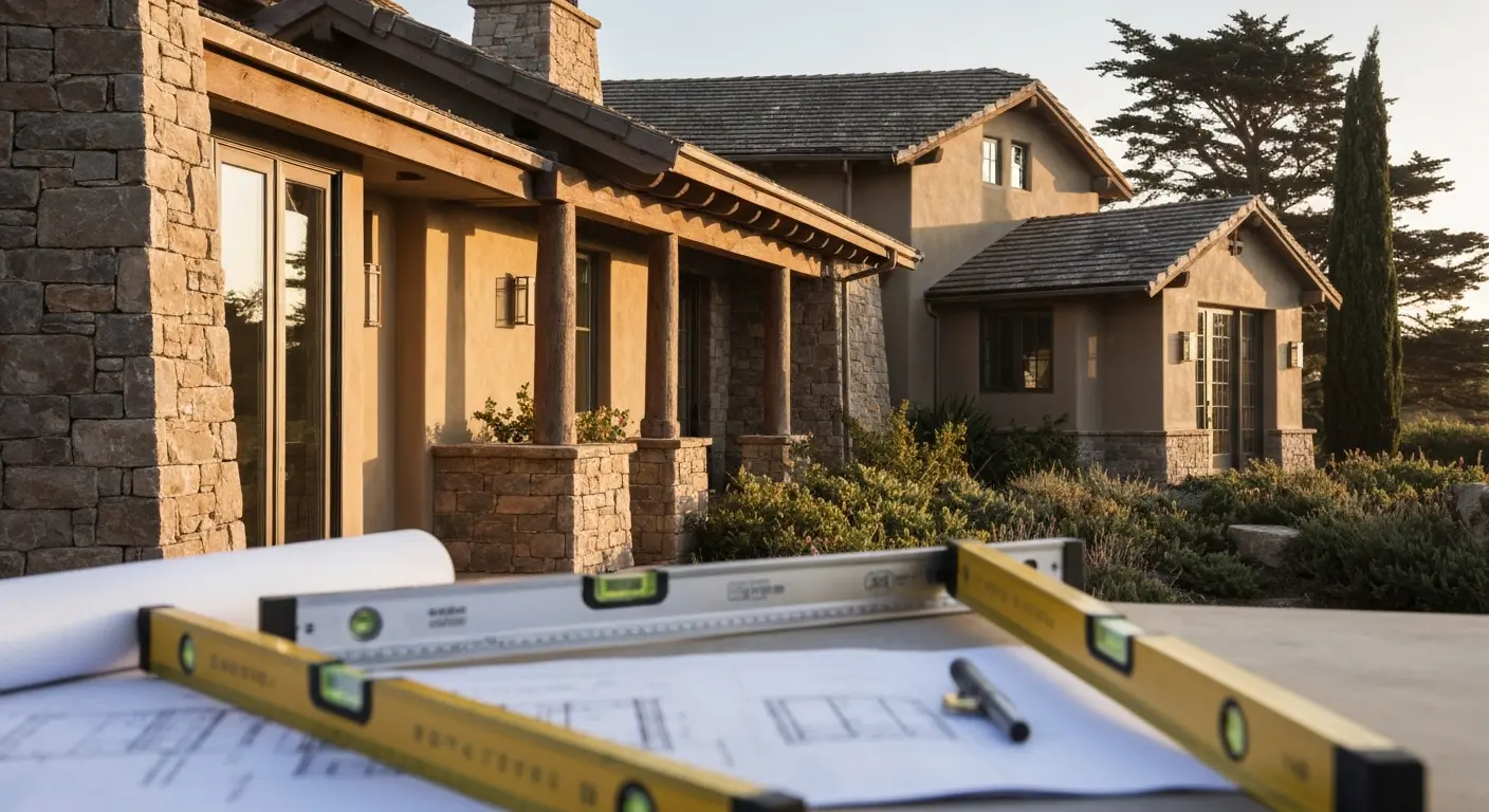 Coastal home architecture in Carmel