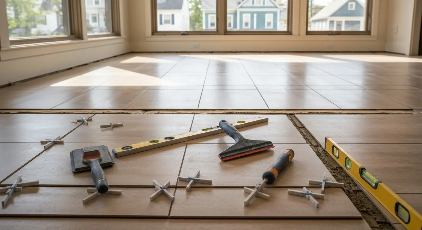 Kitchen flooring and tile