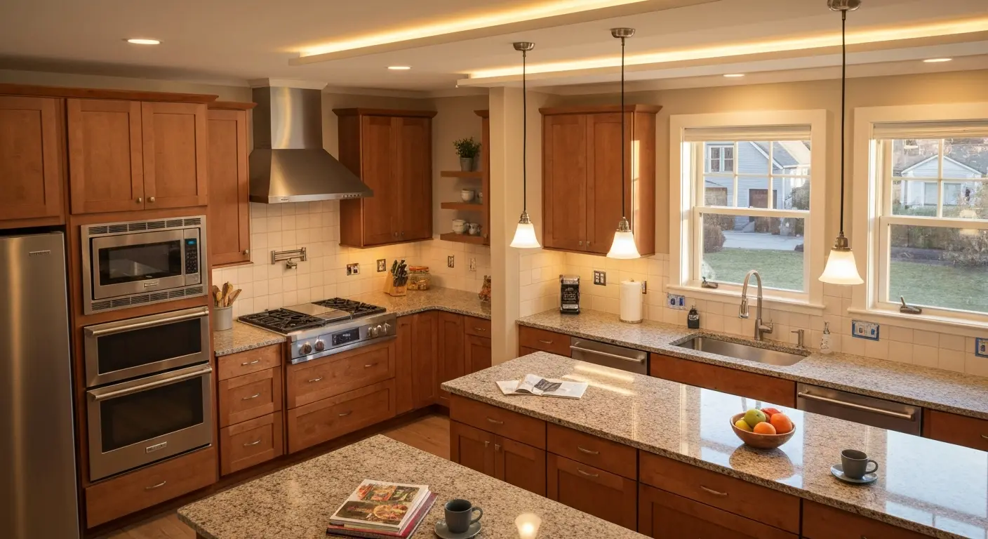Kitchen lighting and electrical